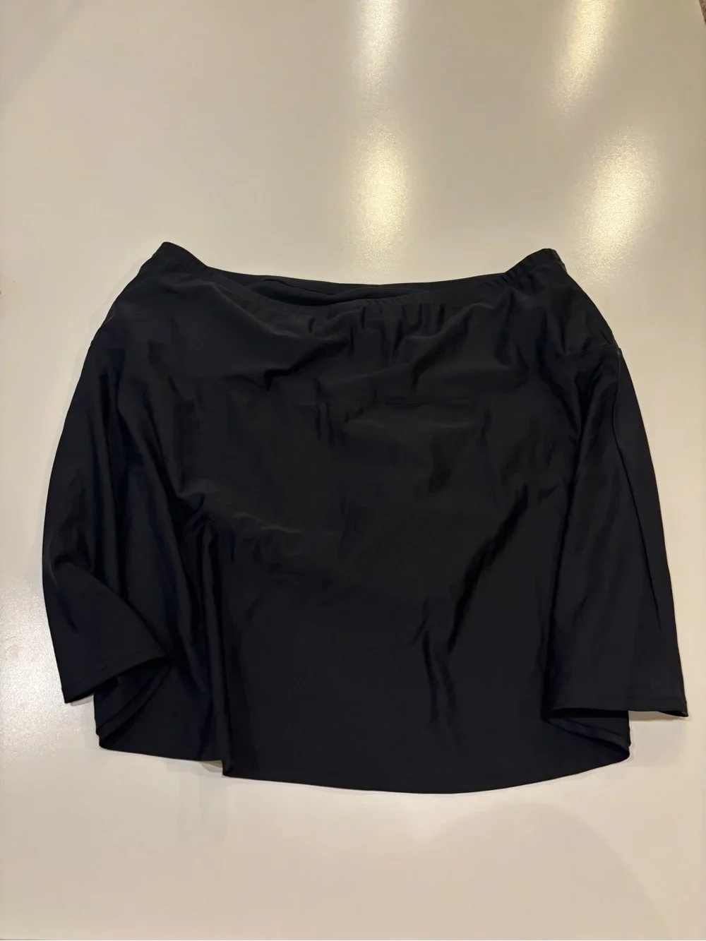 Women's Plus Size 22 Swim Skirt Black NWT Beach Resort Pool